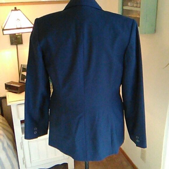 NEW Chadwick's Navy Blue Wool Blazer - Picture 4 of 10